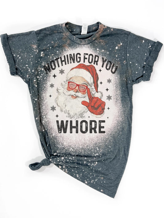 Naughty Santa Vintage Graphic T-Shirt