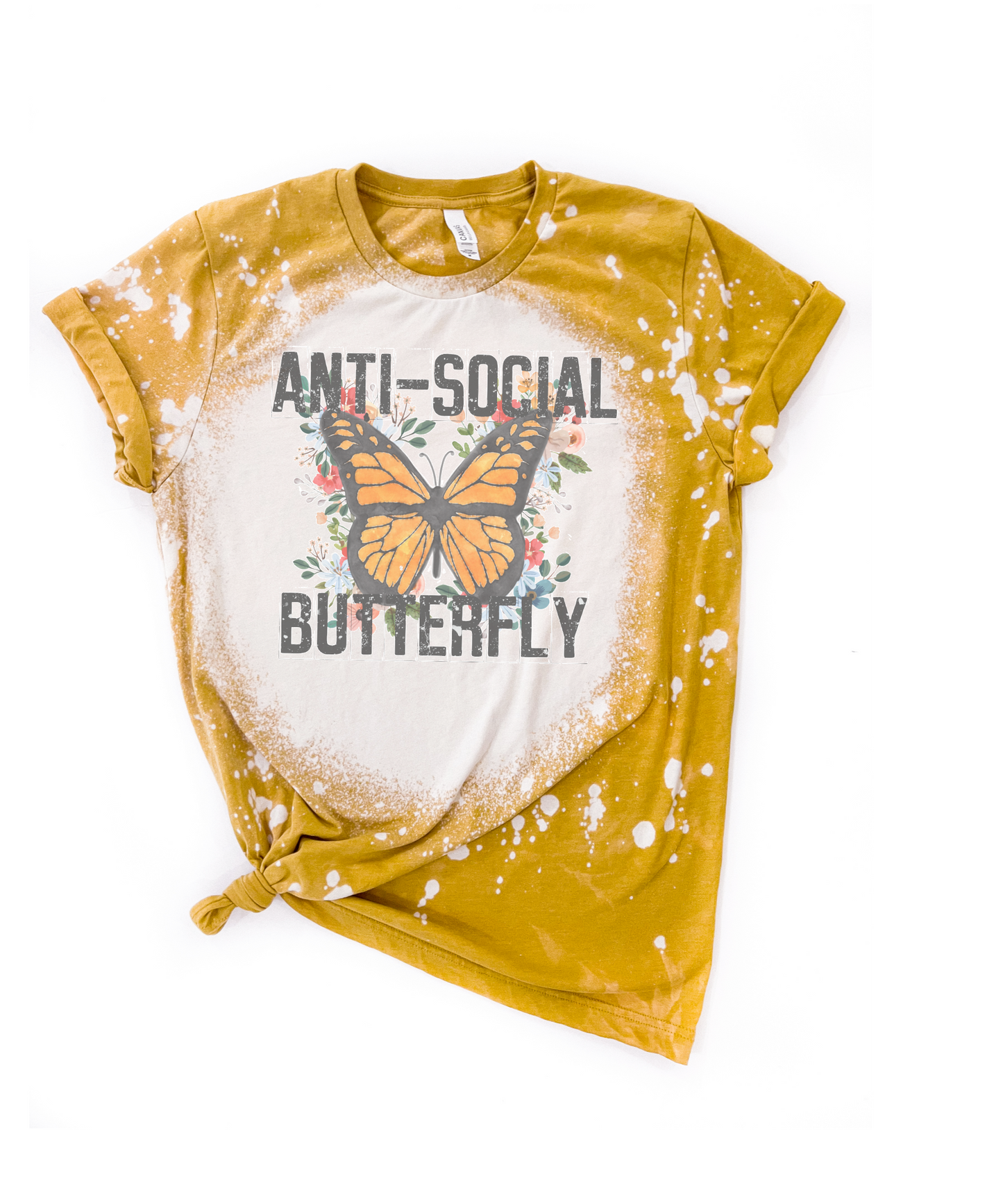 Anti-Social Butterfly Bleached Tee