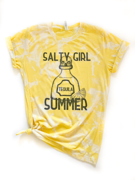 Salty Girl Summer Tie Dye Tee