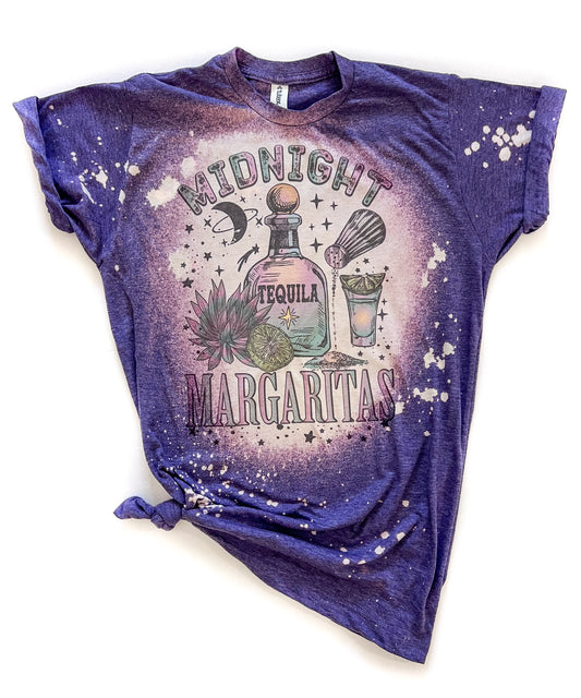 Midnight Margaritas Witchy Bleached Tee