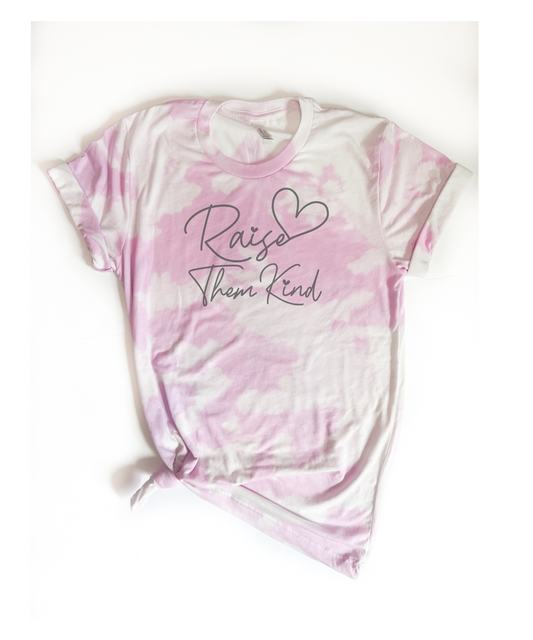 Raise Them Kind Mother's Day Mom Tie Dye Tee