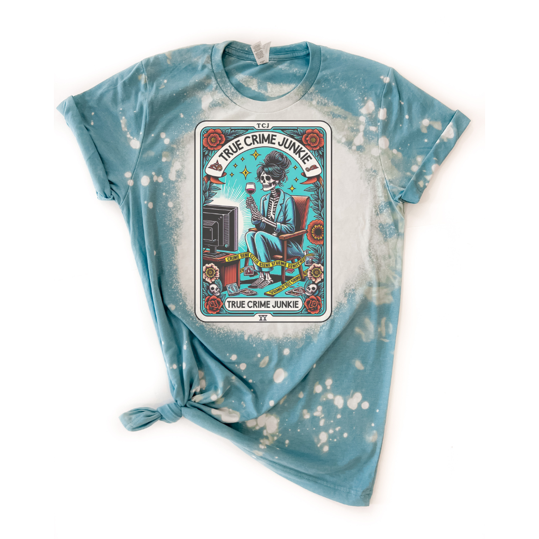 True Crime Tarot Bleached Tee