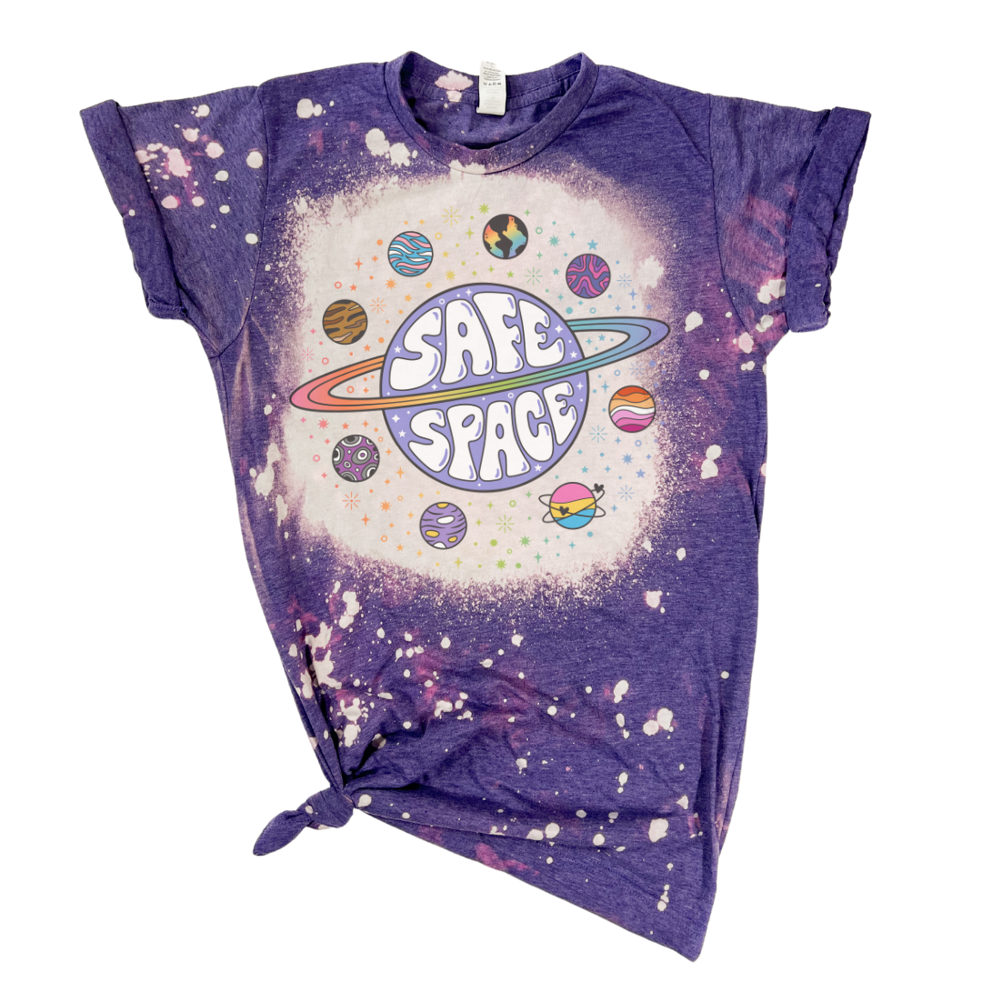 Safe Space Bleached Pride Tee