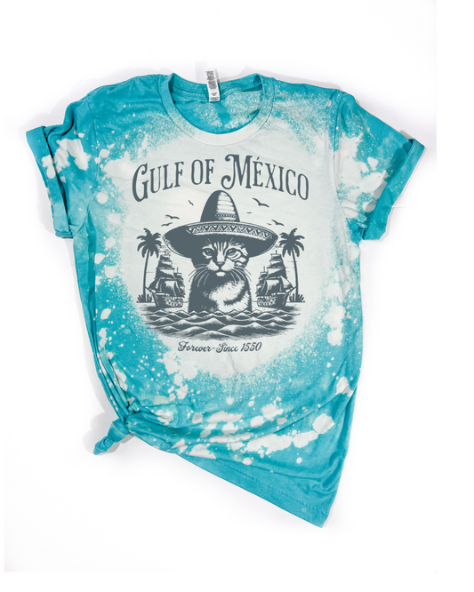 Gulf of Mexico Cat Bleached Tee