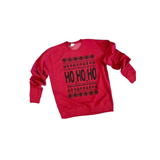 Oversized Graphic Ho Ho Ho Christmas Sweater