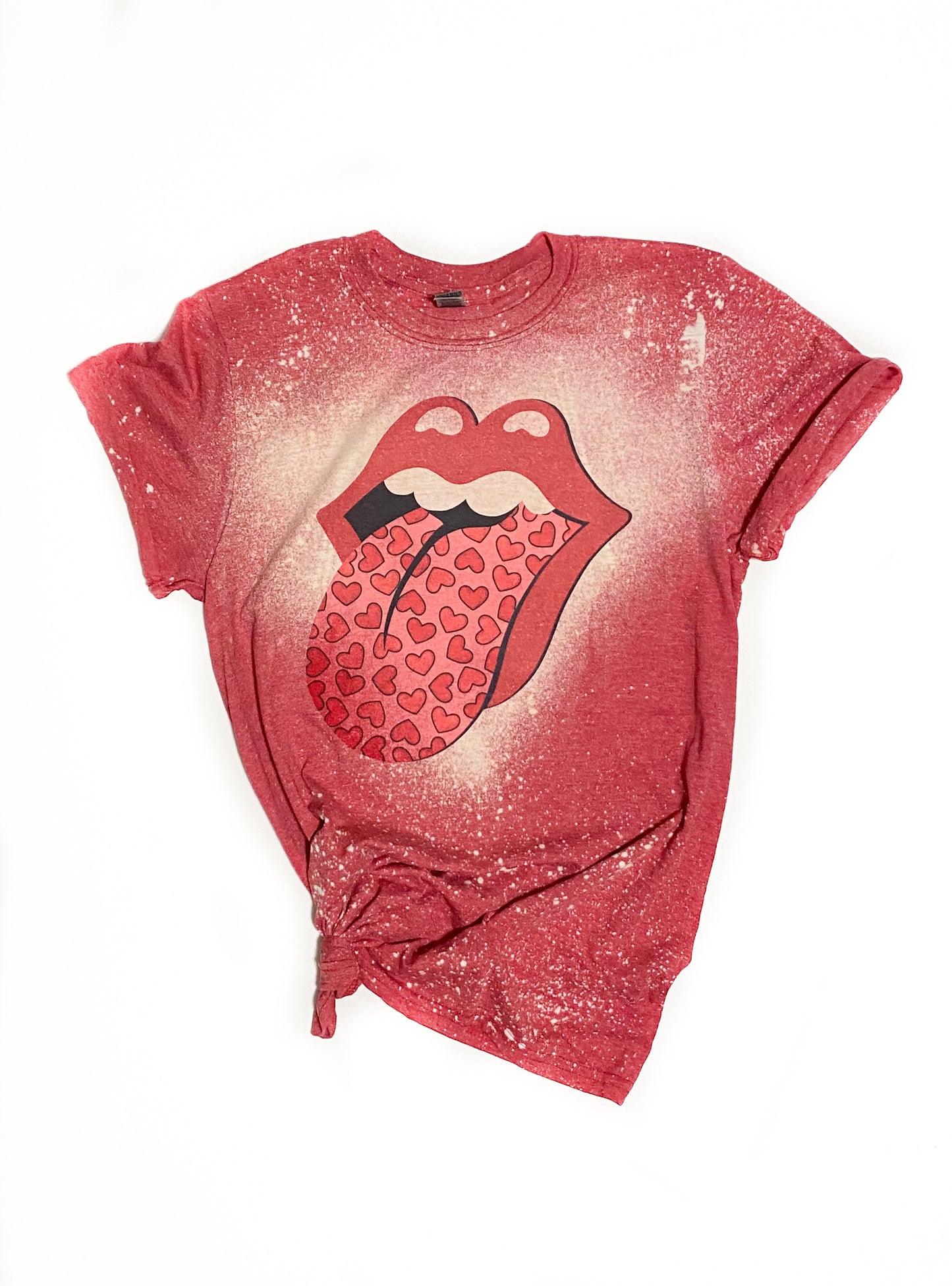 Valentine's Tongue Acid Wash Tee