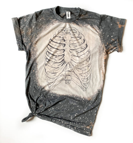 Rib Cage Bleached Tee