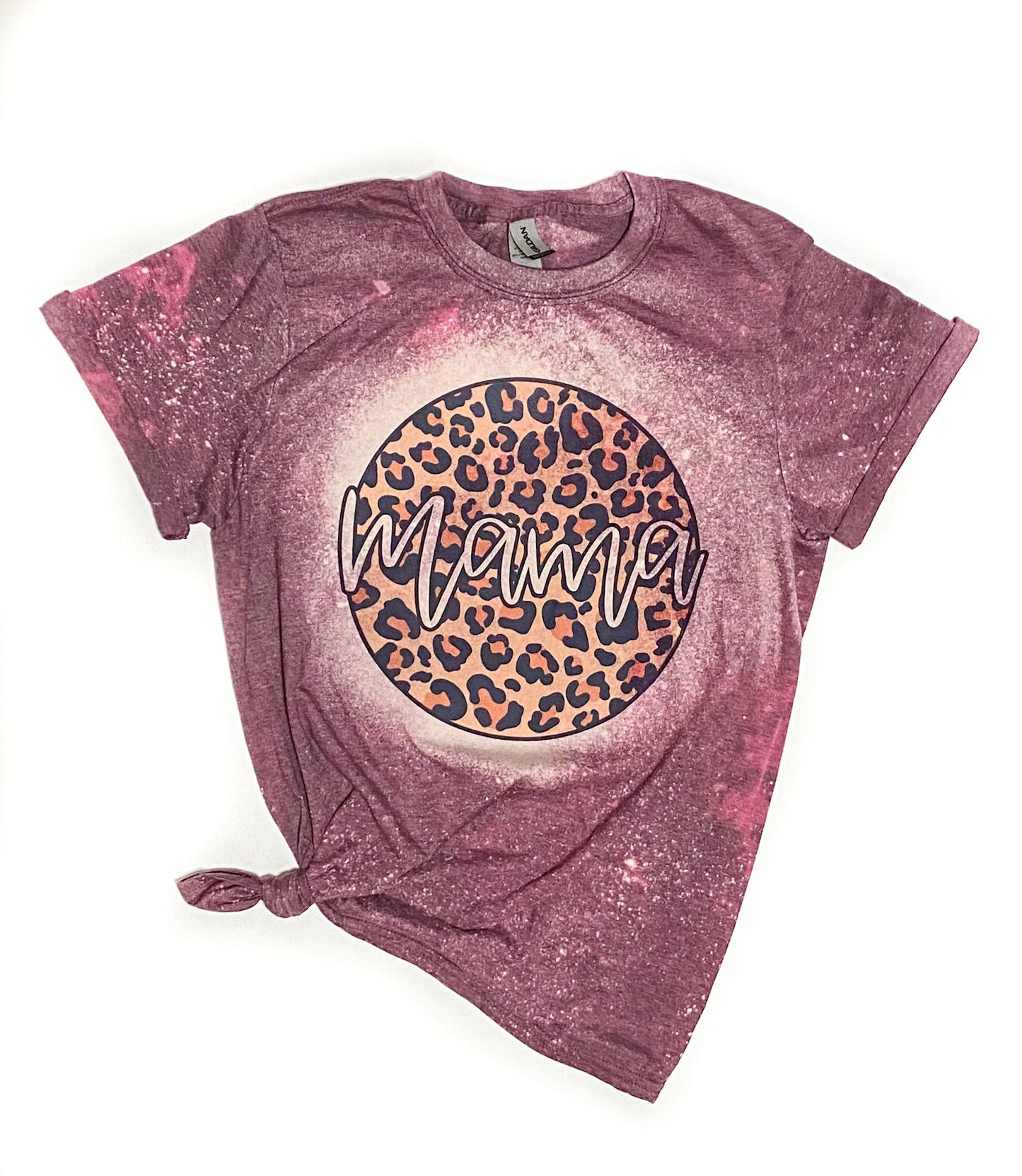 Leopard Mama Bleached Tee